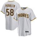 Choea S.Diego Padres #58 Wandy Peralta Player White Home Game Stitched Jerseys