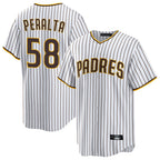 Choea S.Diego Padres #58 Wandy Peralta Player White Home Game Stitched Jerseys
