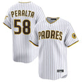 Choea S.Diego Padres #58 Wandy Peralta Player White Limited Home Stitched Jerseys