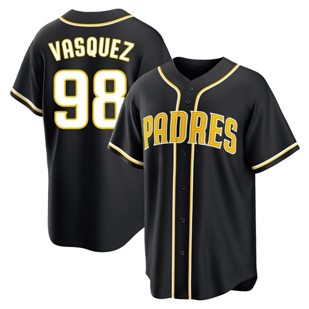 Choea S.Diego Padres #98 Randy Vasquez Player Black 2026 Fashion Home Stitched Jerseys