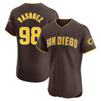 Choea S.Diego Padres #98 Randy Vasquez Player Brown Home Limited Elite Stitched Jerseys