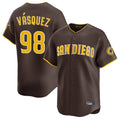 Choea S.Diego Padres #98 Randy Vasquez Player Brown Home Limited Stitched Jerseys