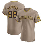 Choea S.Diego Padres #98 Randy Vasquez Player Khaki Home Limited Elite Stitched Jerseys