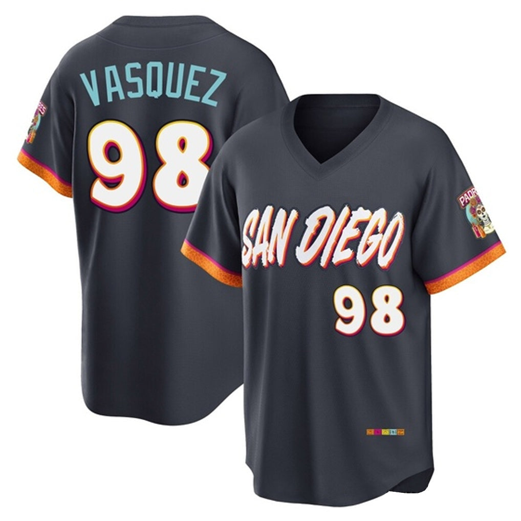 Choea S.Diego Padres #98 Randy Vasquez Player Obsidian 2026 City Connect Home Limited T-shirt Stitched Jerseys