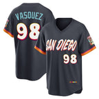 Choea S.Diego Padres #98 Randy Vasquez Player Obsidian 2026 City Connect Home Limited T-shirt Stitched Jerseys