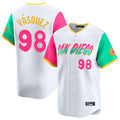 Choea S.Diego Padres #98 Randy Vasquez Player White City Connect Home Limited Stitched Jerseys