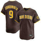 Choea S.Diego Padres #9 Jake Cronenworth Player Brown Home Limited Stitched Jerseys