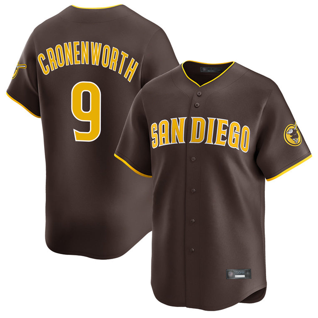 Choea S.Diego Padres #9 Jake Cronenworth Player Brown Home Limited Stitched Jerseys