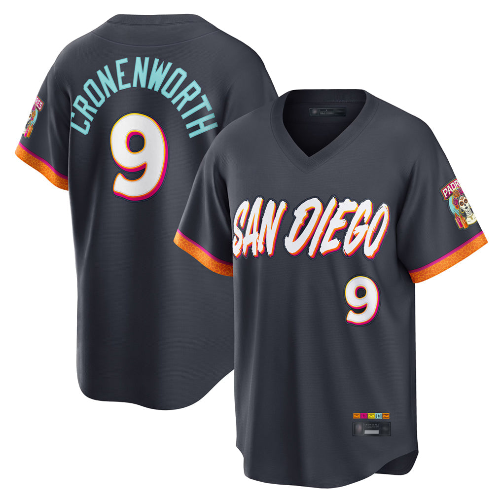 Choea S.Diego Padres #9 Jake Cronenworth Player Obsidian 2026 City Connect Home Limited T-shirt Stitched Jerseys