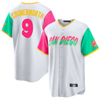 Choea S.Diego Padres #9 Jake Cronenworth Player White City Connect Home Game Stitched Jerseys