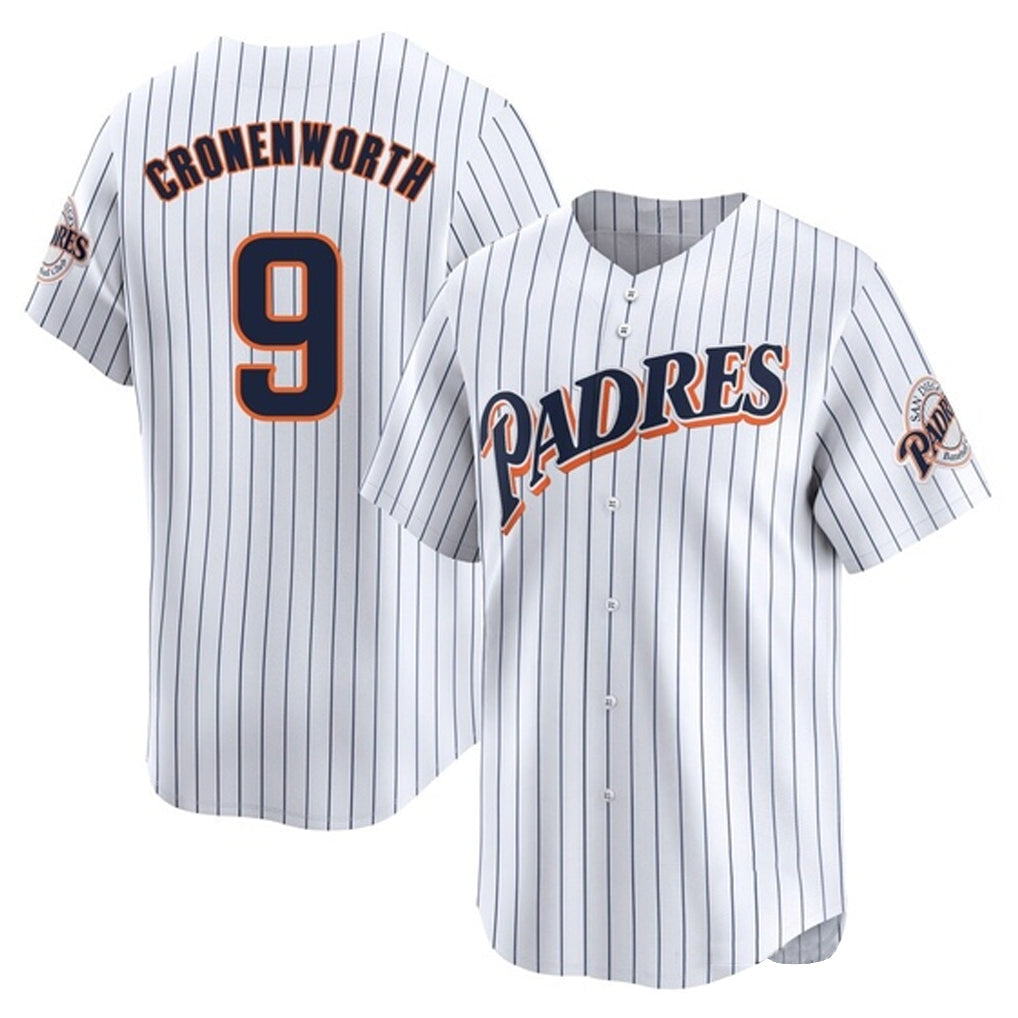 Choea S.Diego Padres #9 Jake Cronenworth Player White Cooperstown Collection Limited Home Stitched Jerseys