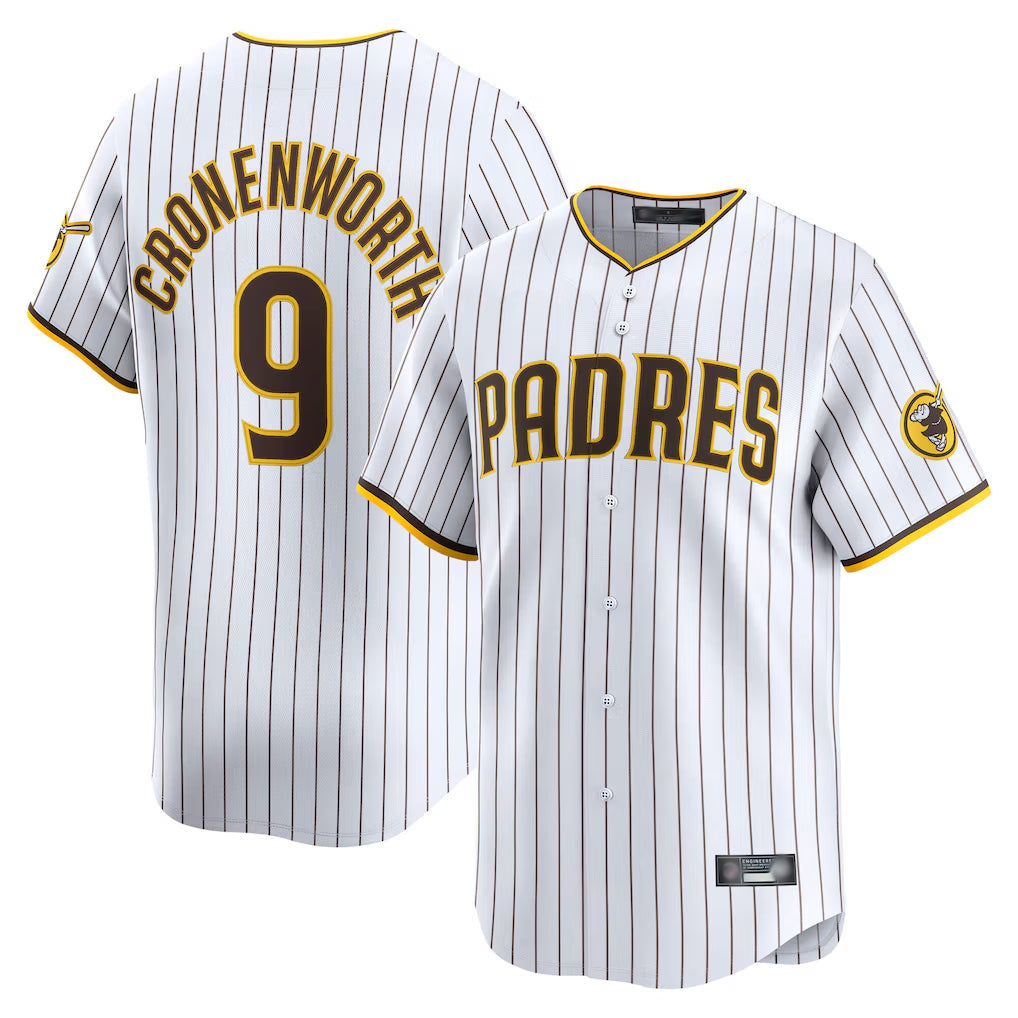 Choea S.Diego Padres #9 Jake Cronenworth Player White Home Limited Stitched Jerseys