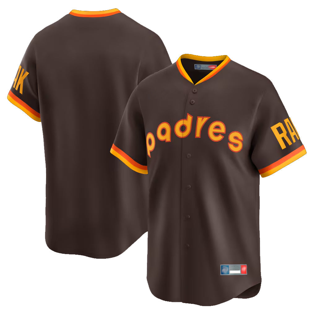 Choea S.Diego Padres Blank Player Brown Home Cooperstown Collection Limited Stitched Jerseys