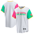 Choea S.Diego Padres Blank Player White City Connect Home Game Stitched Jerseys