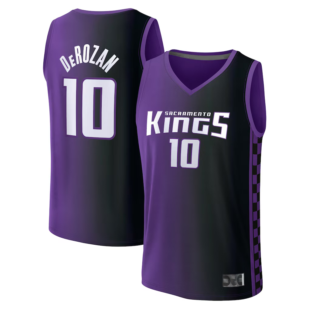 Choea S.Kings #10 DeMar DeRozan Fanatics Purple Fast Break Replica Jerseys - Statement Edition