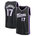 Choea S.Kings #17 Jonas Valan?i¨±nas Fanatics Black Fast Break Replica Jerseys - Icon Edition