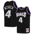 Choea S.Kings #4 Chris Webber Mitchell & Ness Black 2000-2001 Hardwood Classics Swingman Jerseys