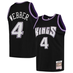Choea S.Kings #4 Chris Webber Mitchell & Ness Black 2000-2001 Hardwood Classics Swingman Jerseys