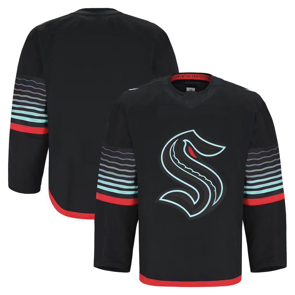 Choea S.Kraken Black Alternate Authentic Pro Jerseys