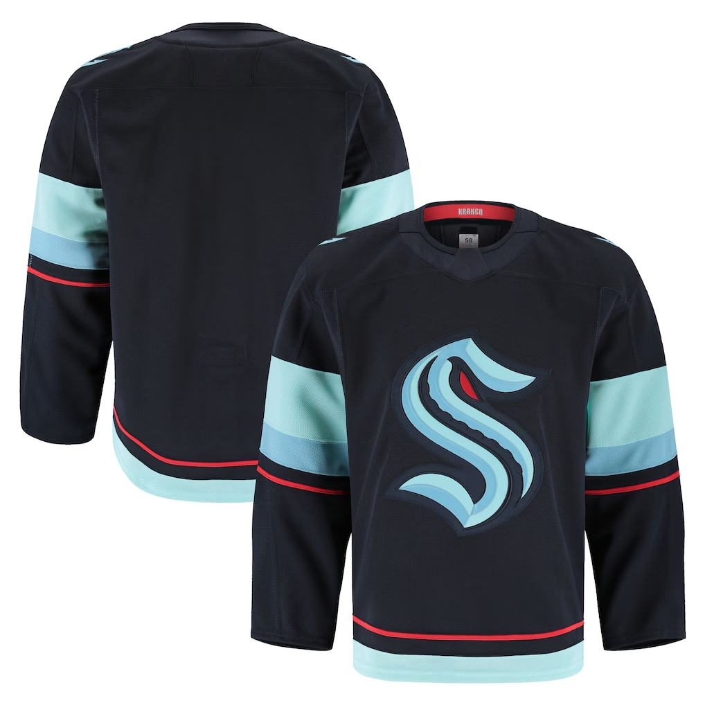 Choea S.Kraken Deep Sea Blue Home Authentic Pro Jerseys