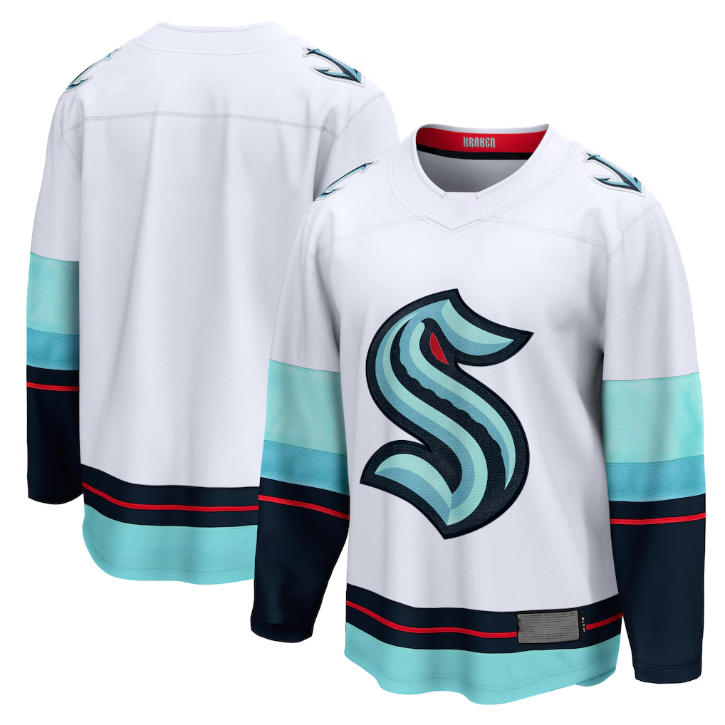 Choea S.Kraken White Away Breakaway Jerseys