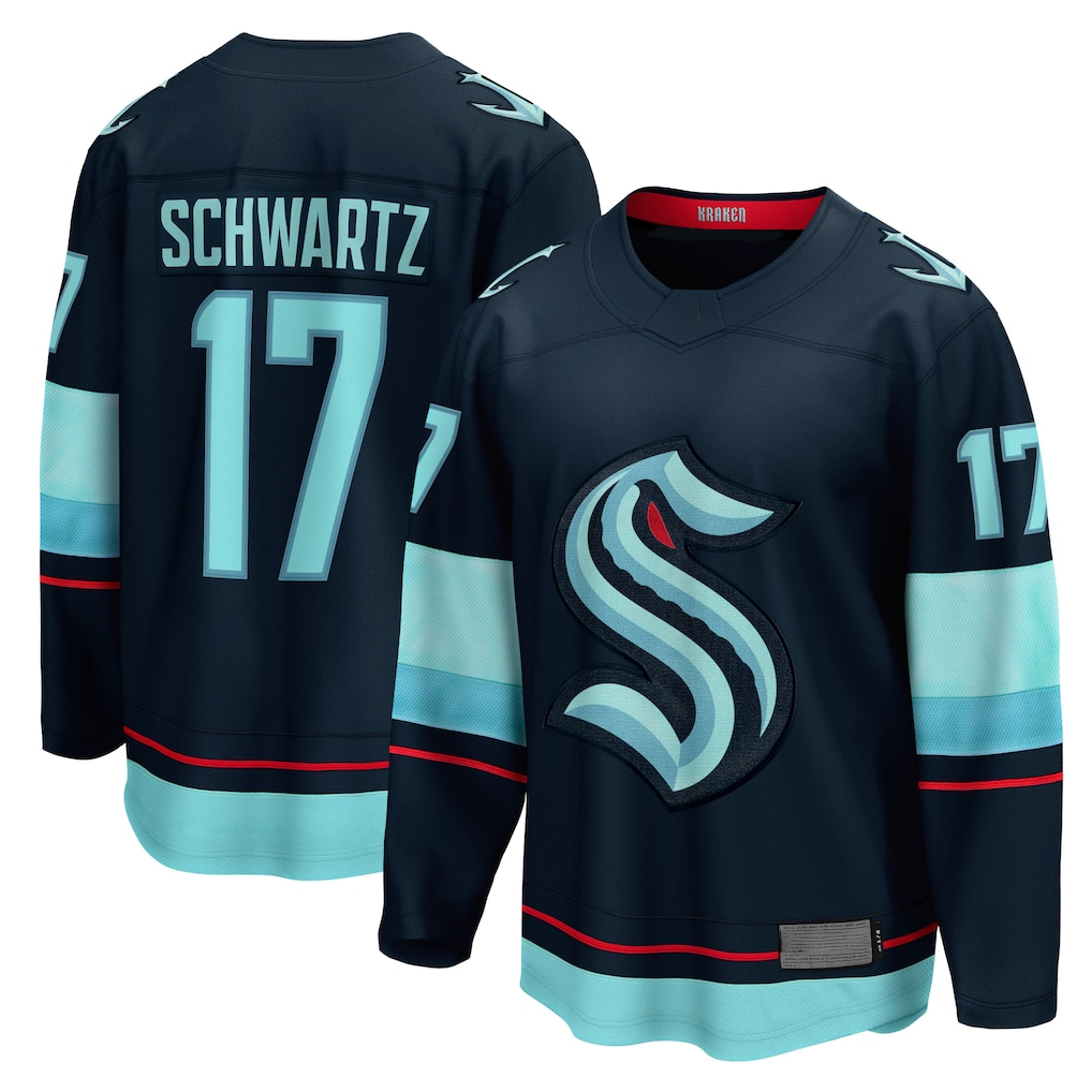 Choea S.Kraken #17 Jaden Schwartz Navy Home Breakaway Player Jerseys