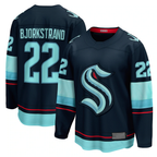 Choea S.Kraken #22 Oliver Bjorkstrand Deep Sea Blue Home Breakaway Player Jerseys