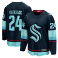 Choea S.Kraken #24 Jamie Oleksiak Deep Sea Blue Home Breakaway Player Jerseys