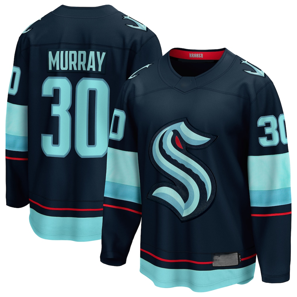 Choea S.Kraken #30 Matt Murray Deep Sea Blue Home Breakaway Jerseys