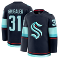Choea S.Kraken #31 Philipp Grubauer Deep Sea Blue Home Premium Jerseys