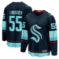 Choea S.Kraken #55 Ryan Lindgren Deep Sea Blue Home Breakaway Jerseys