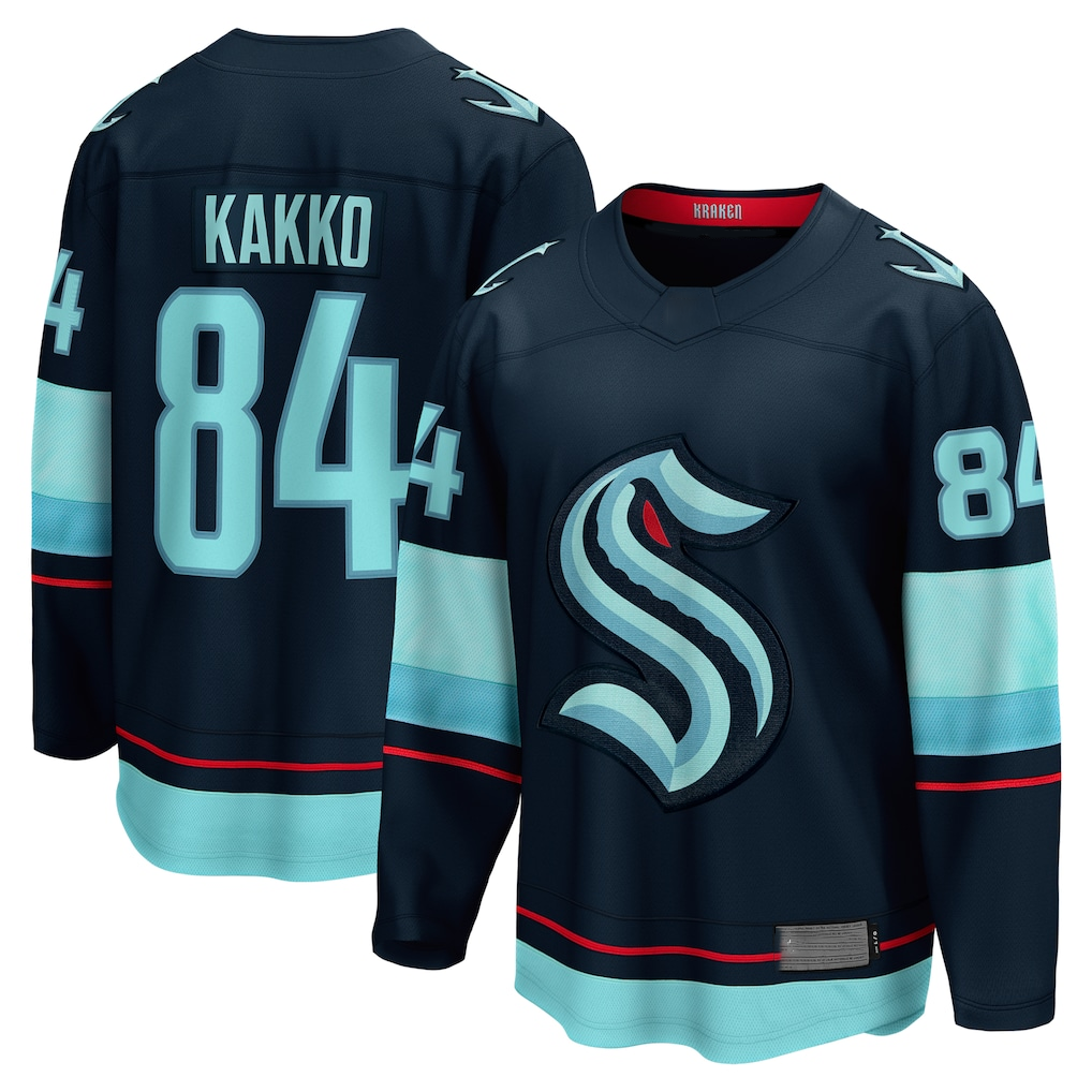 Choea S.Kraken #84 Kaapo Kakko Deep Sea Blue Home Breakaway Player Jerseys