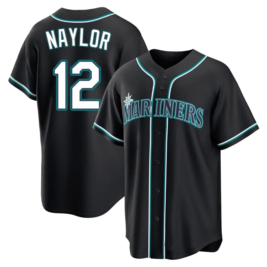Choea S.Mariners #12 Josh Naylor Player Black Fashion Home Limited Stitched Jerseys
