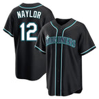 Choea S.Mariners #12 Josh Naylor Player Black Fashion Home Limited Stitched Jerseys