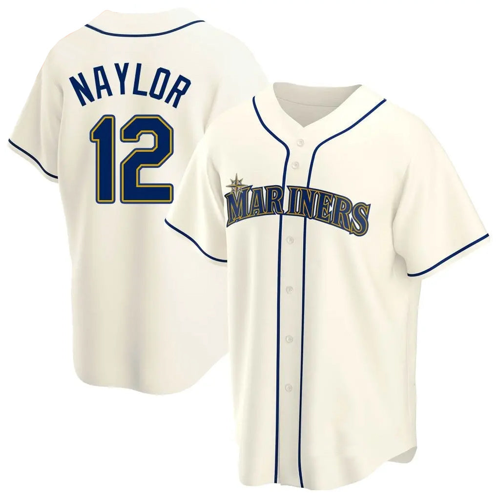 Choea S.Mariners #12 Josh Naylor Player Cream Home Game Stitched Jerseys