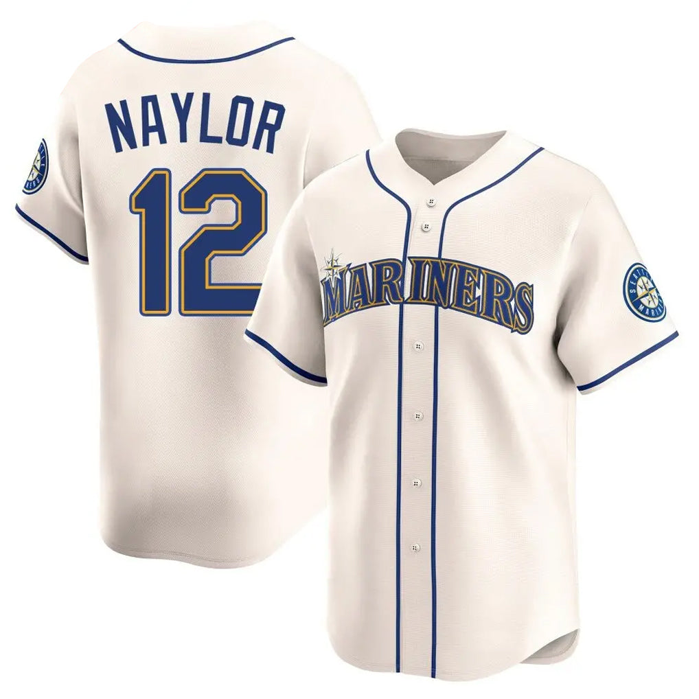 Choea S.Mariners #12 Josh Naylor Player Cream Home Limited Stitched Jerseys
