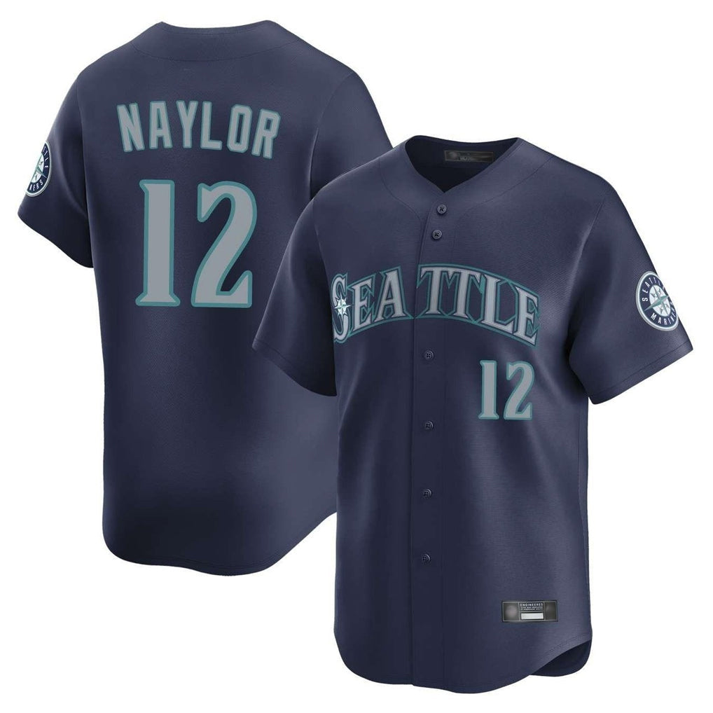 Choea S.Mariners #12 Josh Naylor Player Navy Home Limited Stitched Jerseys