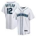 Choea S.Mariners #12 Josh Naylor Player White Home Game Stitched Jerseys