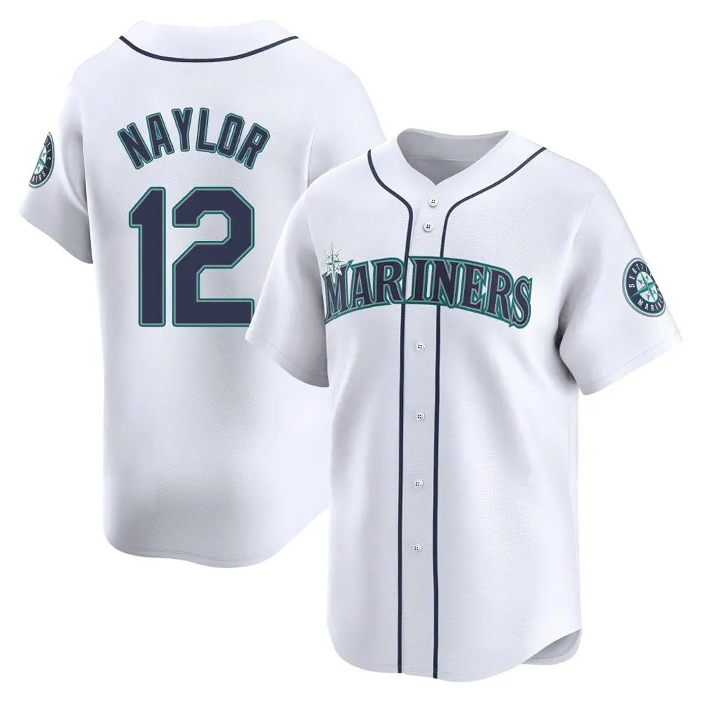 Choea S.Mariners #12 Josh Naylor Player White Home Limited Stitched Jerseys