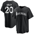 Choea S.Mariners #20 Luke Raley Player Black Home Limited Stitched Jerseys