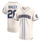 Choea S.Mariners #20 Luke Raley Player Cream Home Limited Elite Stitched Jerseys