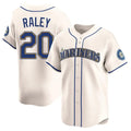 Choea S.Mariners #20 Luke Raley Player Cream Home Limited Stitched Jerseys