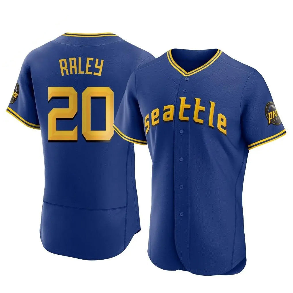 Choea S.Mariners #20 Luke Raley Player Royal City Connect Home Limited Elite Stitched Jerseys