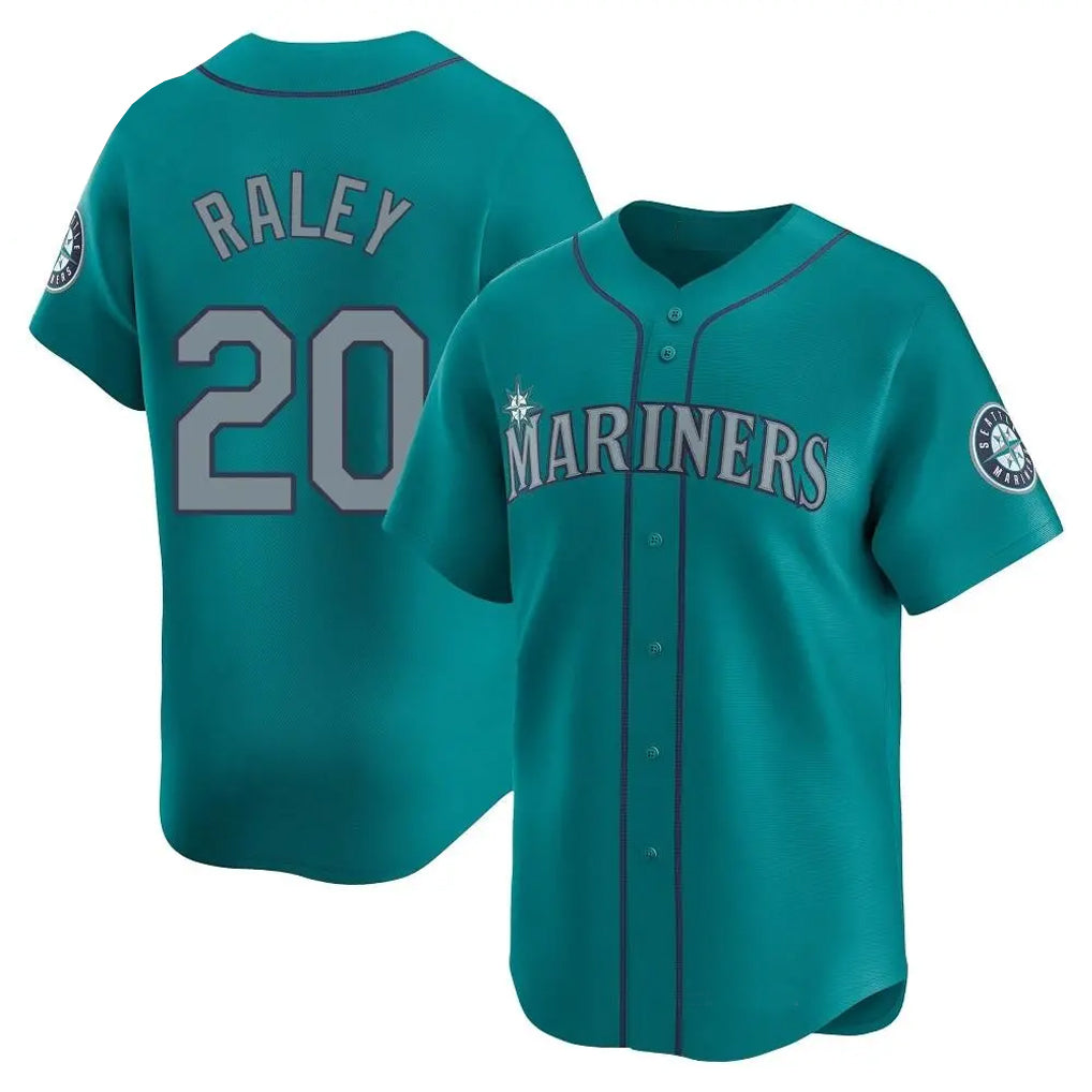 Choea S.Mariners #20 Luke Raley Player Teal Home Limited Stitched Jerseys