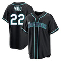 Choea S.Mariners #22 Bryan Woo Player Black Fashion Home Limited Stitched Jerseys