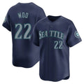 Choea S.Mariners #22 Bryan Woo Player Navy Home Limited Stitched Jerseys