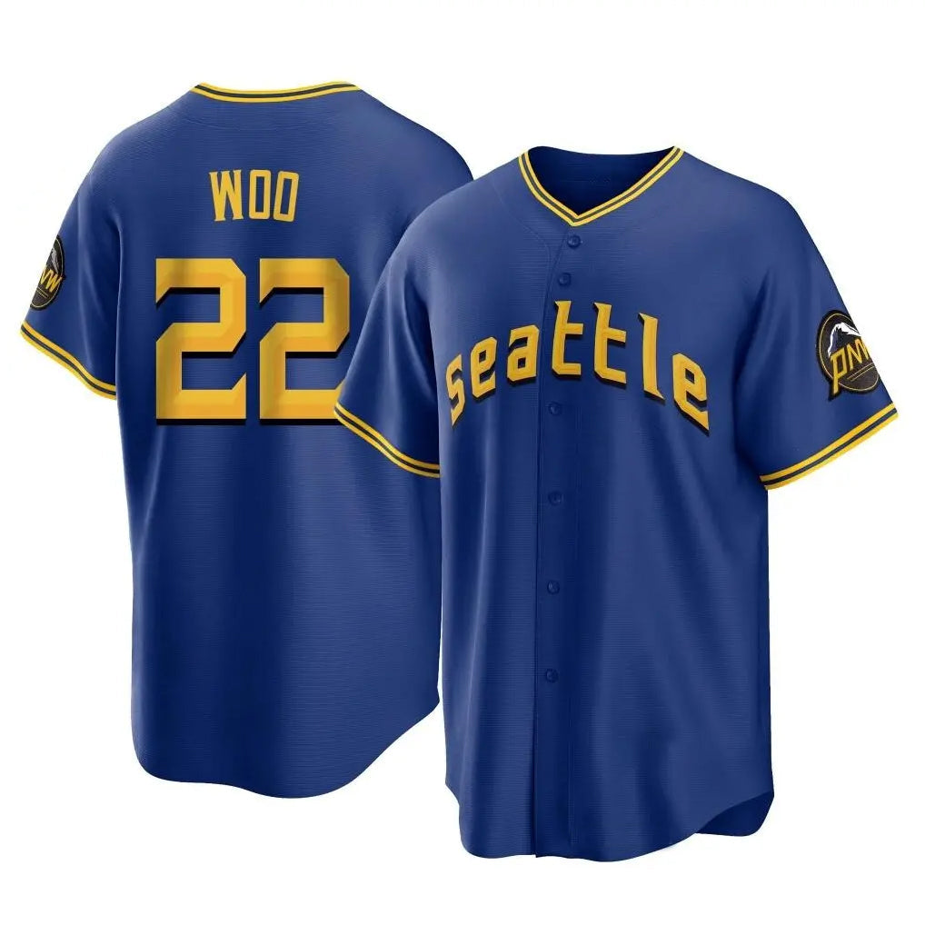Choea S.Mariners #22 Bryan Woo Player Royal City Connect Home Game Stitched Jerseys
