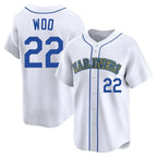 Choea S.Mariners #22 Bryan Woo Player White Pitch Fashion Game Stitched Jerseys