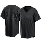 Choea S.Mariners #24 Ken Griffey Jr Player Black Replica Fashion T-shirt Stitched Jerseys