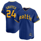 Choea S.Mariners #24 Ken Griffey Jr Player Royal City Connect Home Limited Stitched Jerseys